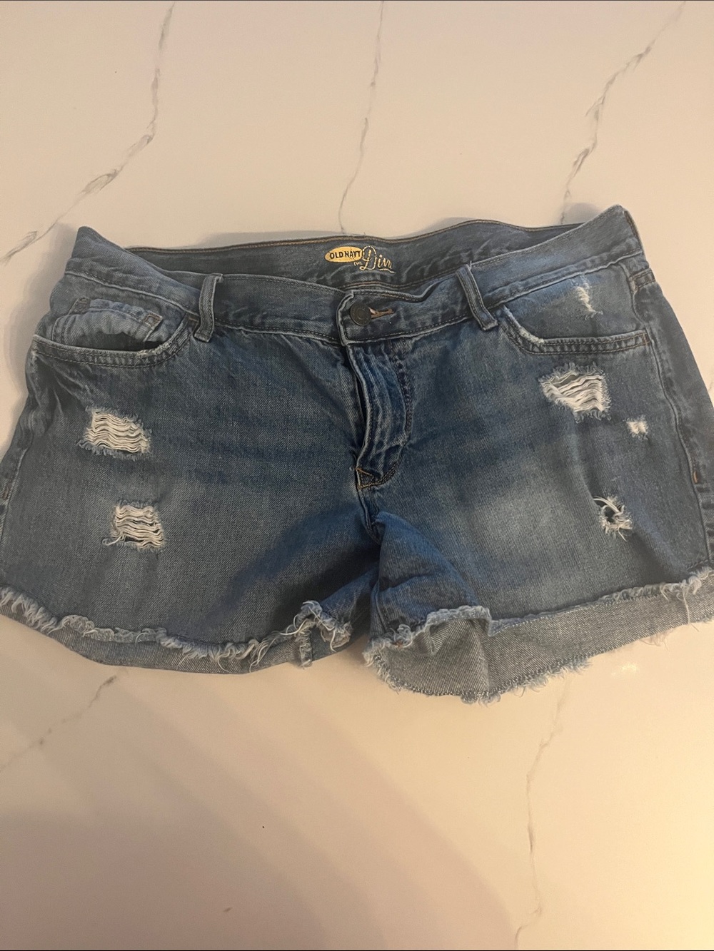 Old Navy Distressed Jean Cutoff Shorts - Medium Blue